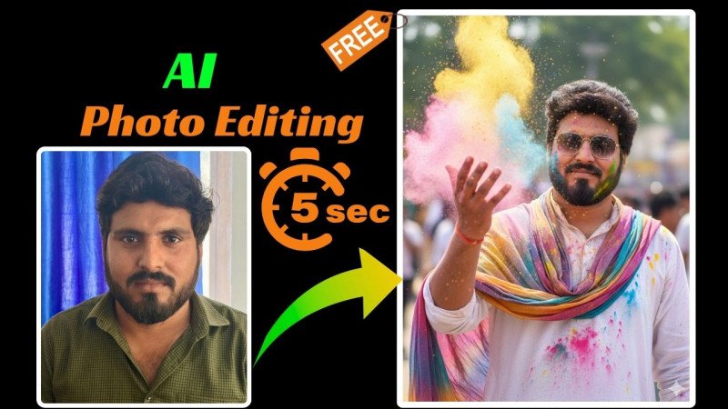 Turn Your Photo into a Vibrant Cinematic Holi Portrait