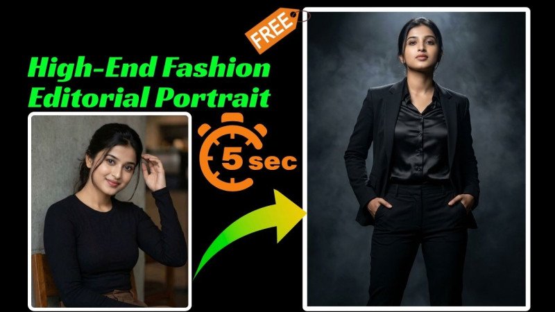 High-End Fashion Editorial Portrait-Delivers 100% Real Face with Powerful Cinematic Luxury Vibes